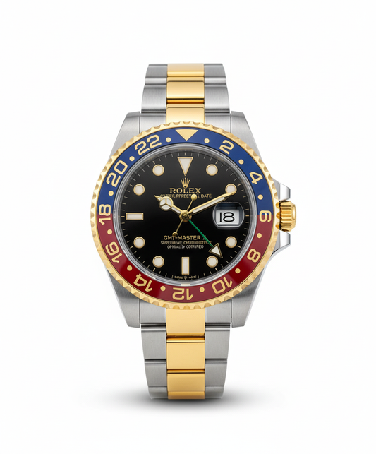 GMT-Master II Pepsi Bezel | Two-Tone 40mm Luxury Watch 0049