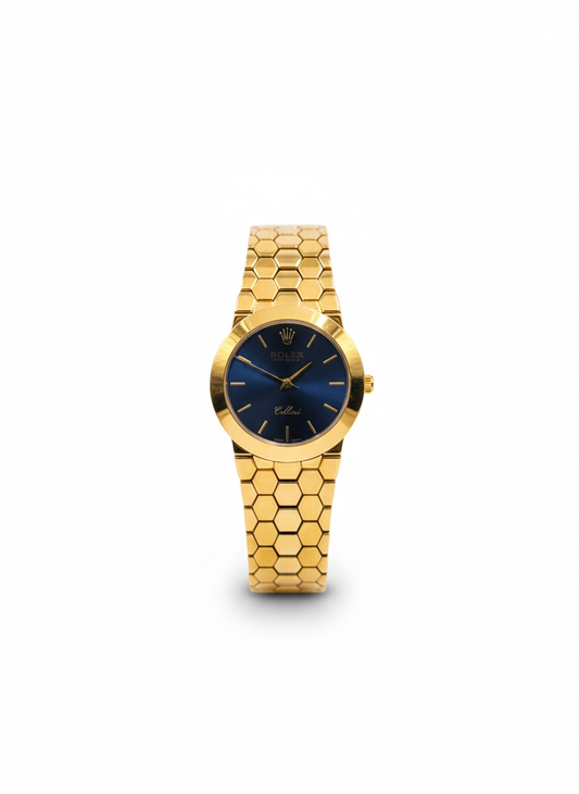 Inspired Ladies Watch | Gold Finish | Blue Dial 0031