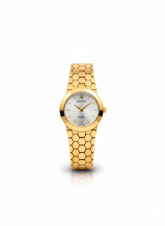 Inspired Yellow Gold Ladies Watch | White Dial |  Luxury Timepiece 0029