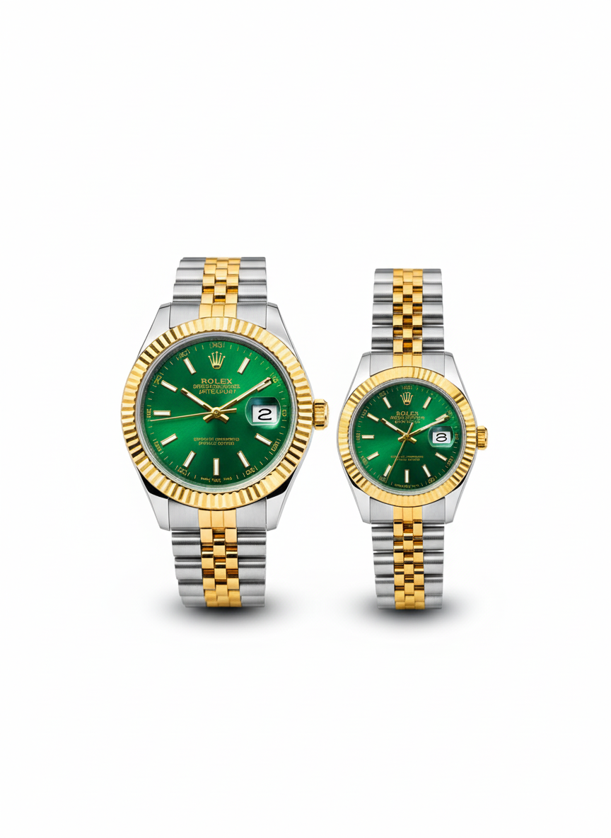 Datejust Couple Watch – Green Dial Edition (Premium 1:1 Replica) 0067