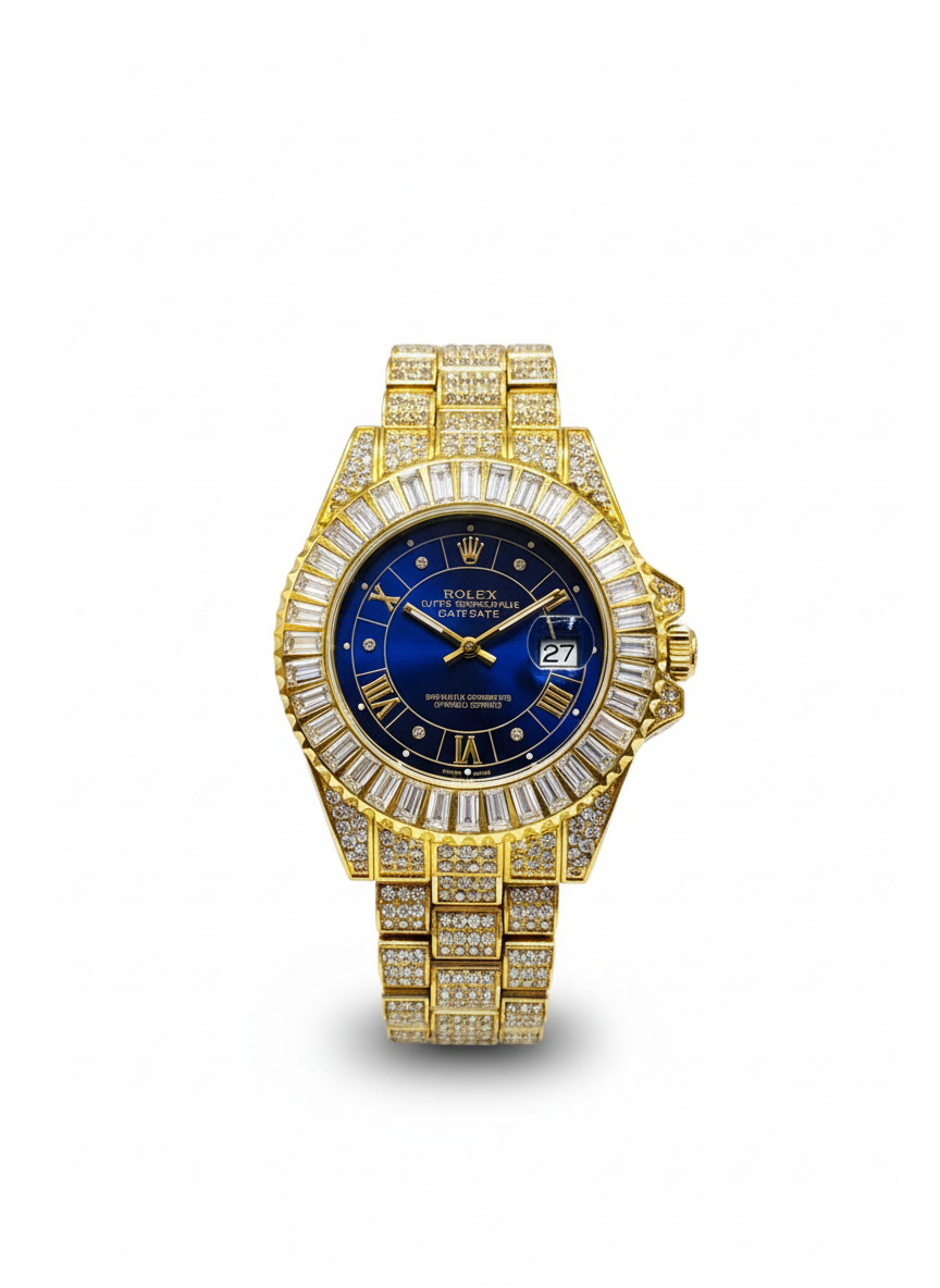 Inspired Iced Out Diamond Watch for Men | Hip Hop Style  | Luxury Bling Timepiece 0034