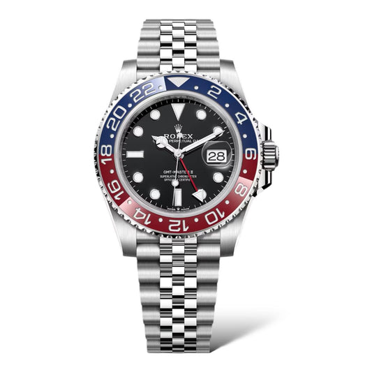 Inspired GMT-Master II Watch | 40mm Oyster Case | Full Silver Oystersteel Finish 0053