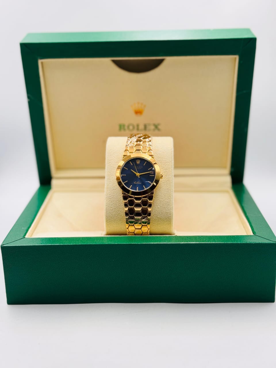 Inspired Ladies Watch | Gold Finish | Blue Dial 0031