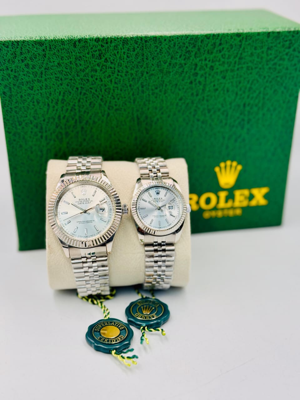Datejust Couple Watch – Silver Edition (High-End Replica | Stainless Steel) 0064