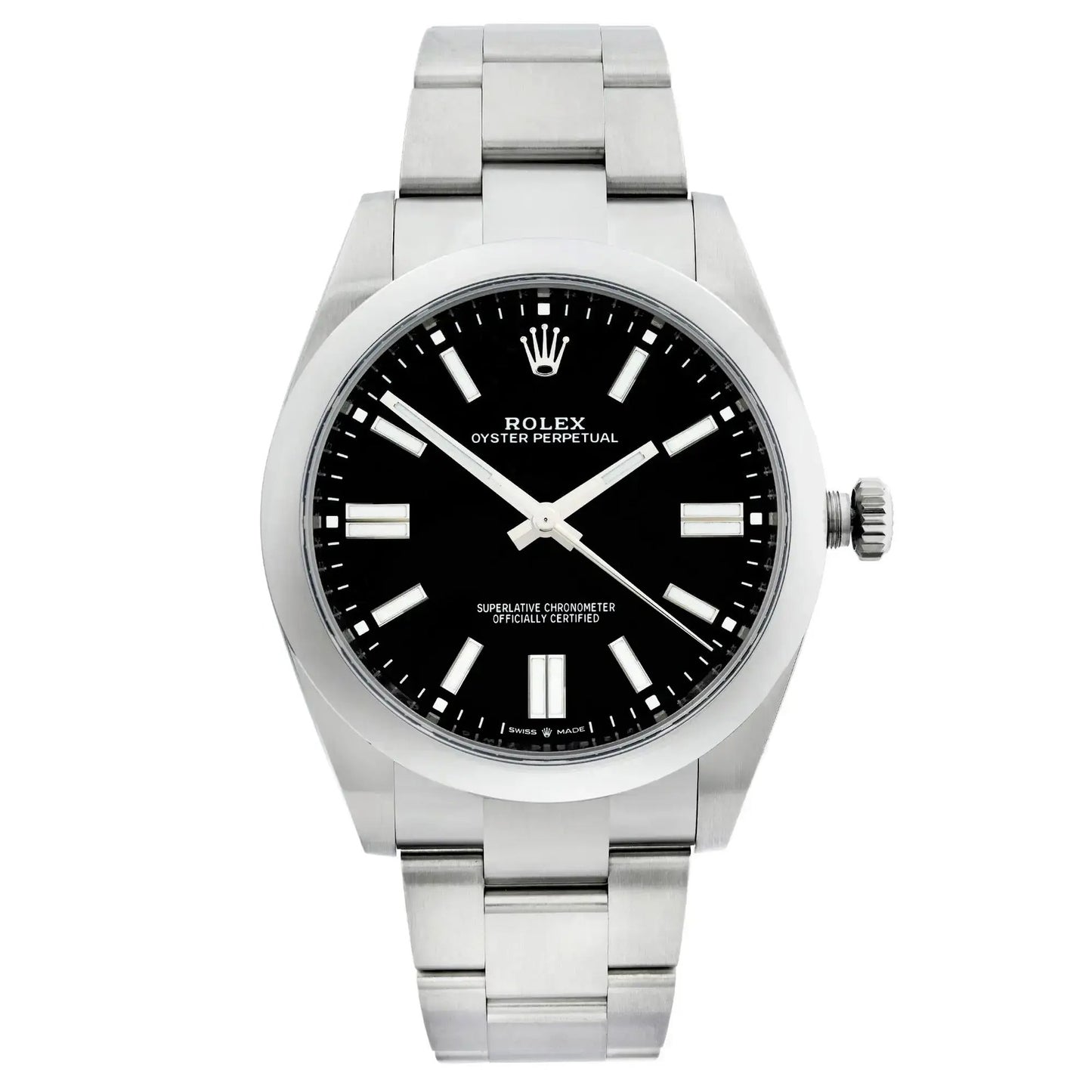 Inspired Oyster Perpetual | Black Dial – Stainless Steel Men’s Watch 0095