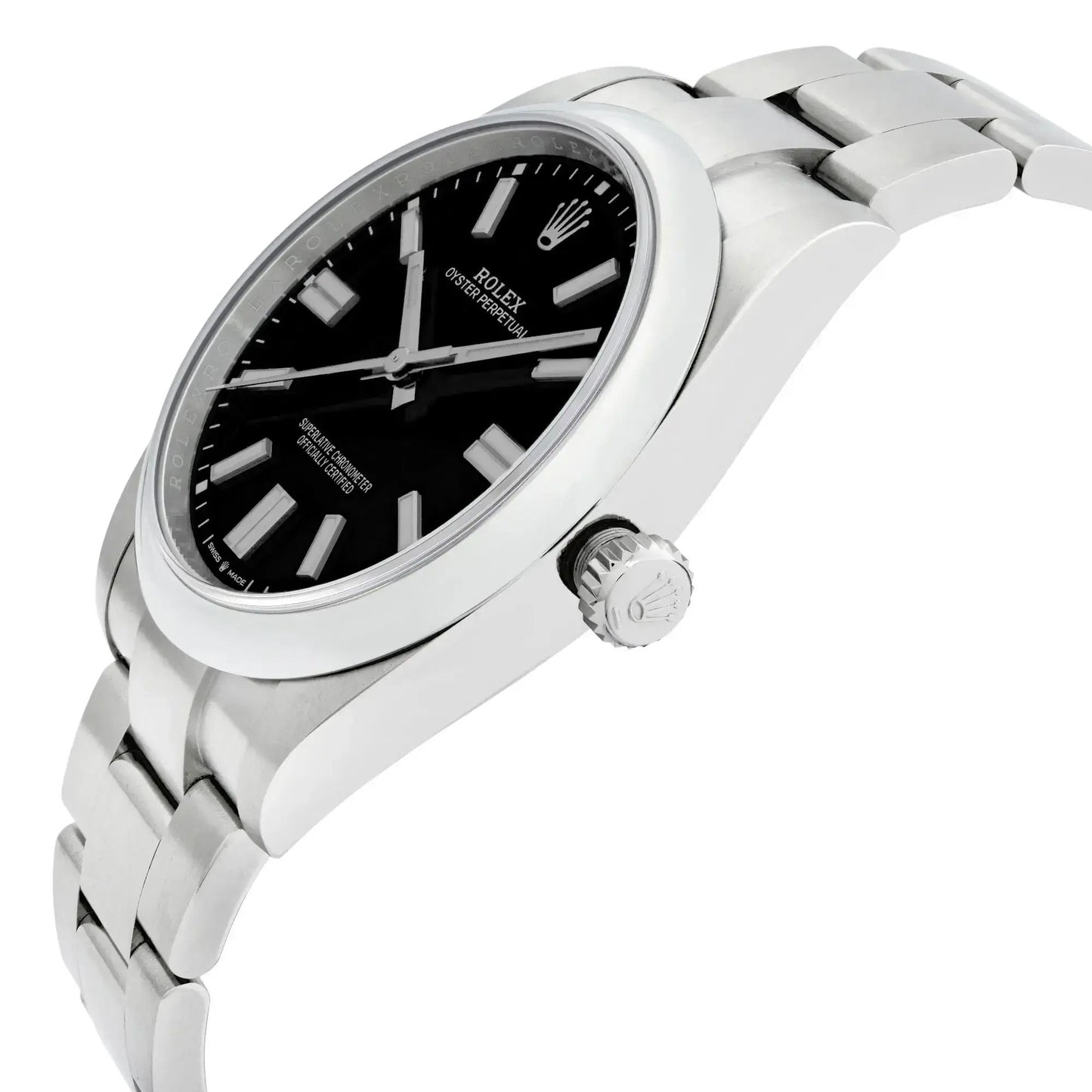 Inspired Oyster Perpetual | Black Dial – Stainless Steel Men’s Watch 0095