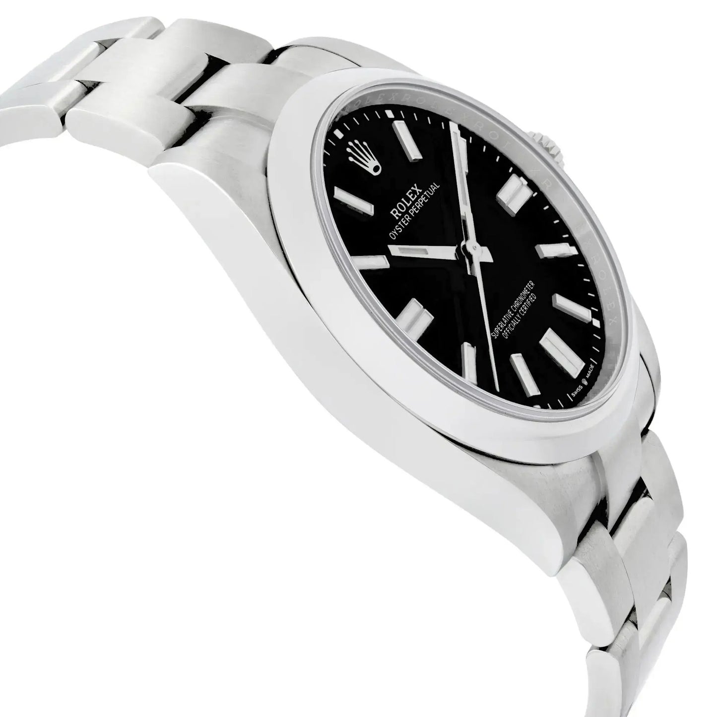 Inspired Oyster Perpetual | Black Dial – Stainless Steel Men’s Watch 0095