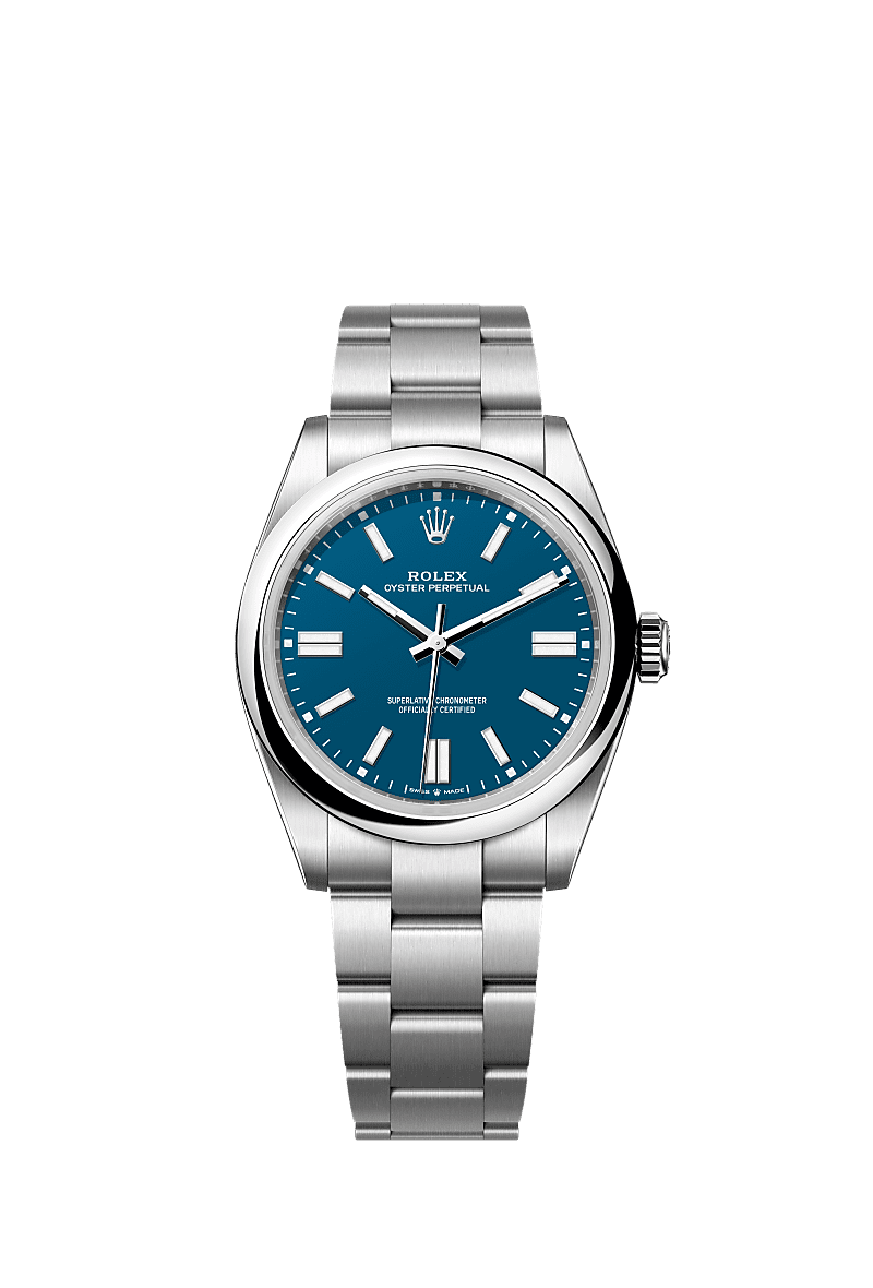 Oyster Perpetual Blue Dial Automatic Stainless Steel Watch 0094