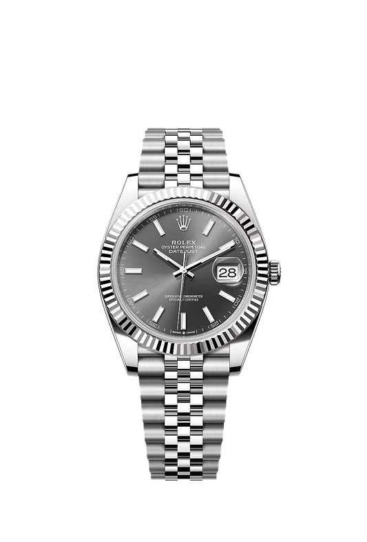 Datejust 41mm | Oystersteel & White Gold | Slate Grey Dial | Jubilee Bracelet