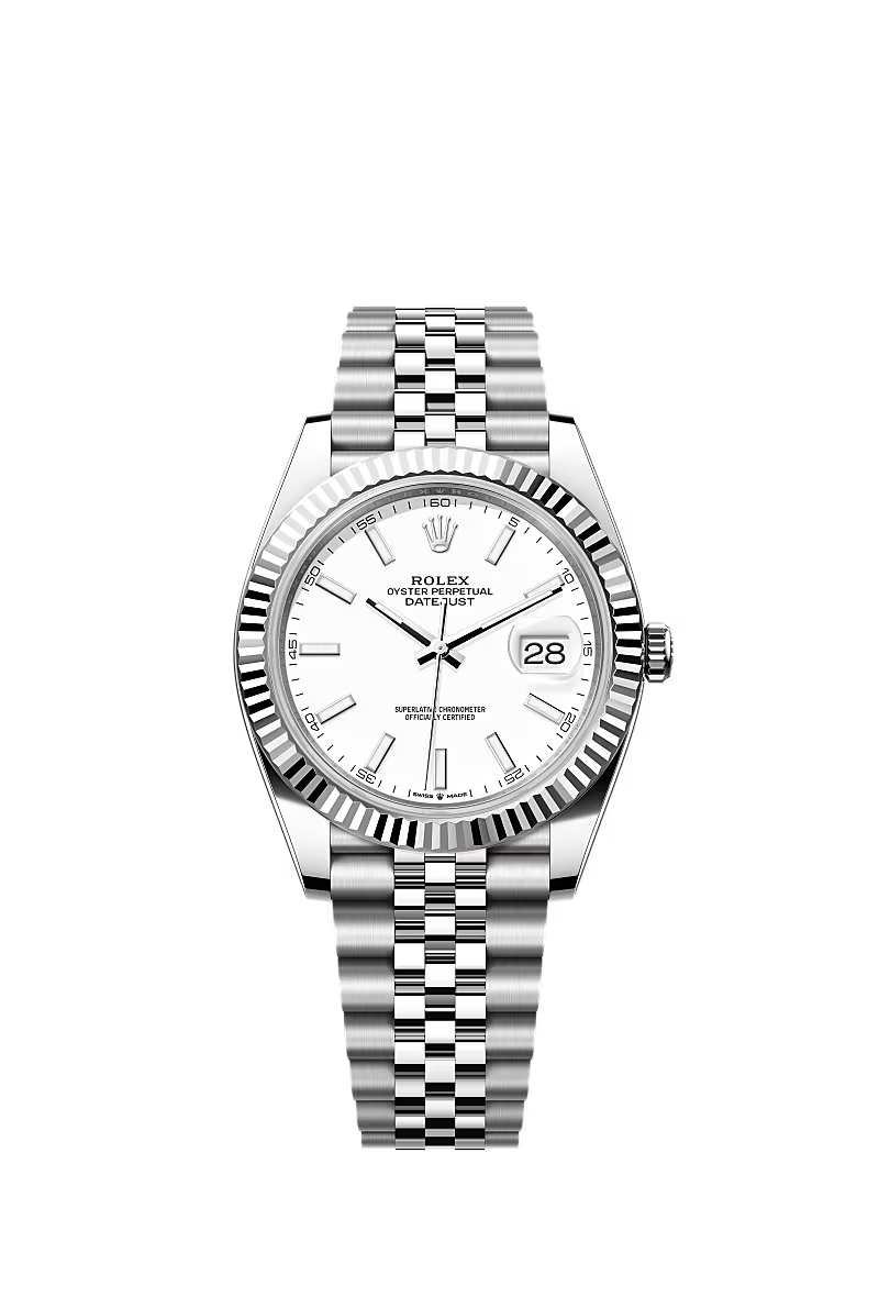 Datejust 41mm | Oystersteel & White Gold | White Dial | Jubilee Bracelet