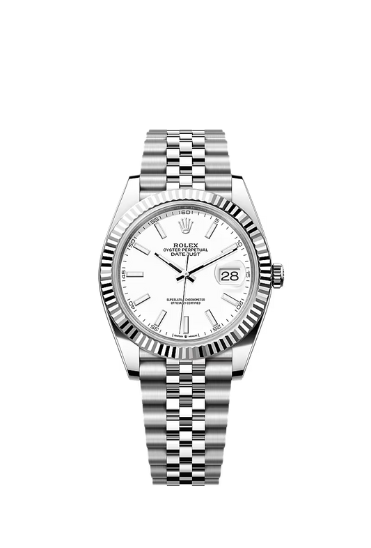 Datejust 41mm | Oystersteel & White Gold | White Dial | Jubilee Bracelet