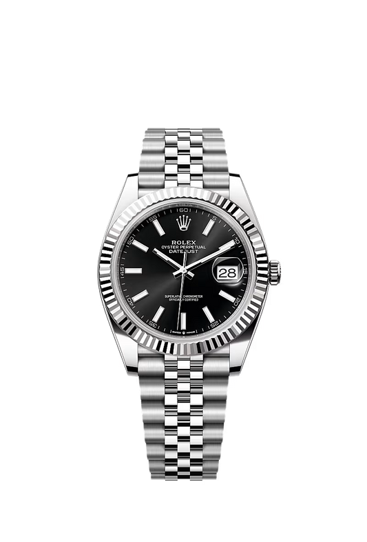 Datejust 41mm | Oystersteel & White Gold | Black Dial | Jubilee Bracelet