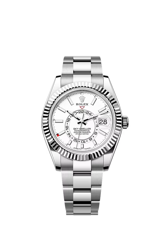 Sky-Dweller 42mm | Oystersteel & White Gold | White Dial | Oyster Bracelet