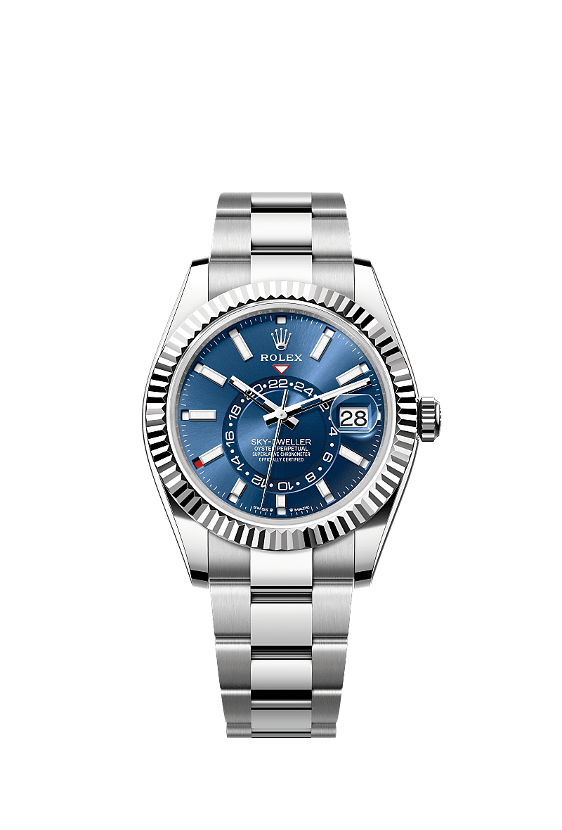 Sky-Dweller 42mm | Oystersteel & White Gold | Blue Dial | Oyster Bracelet