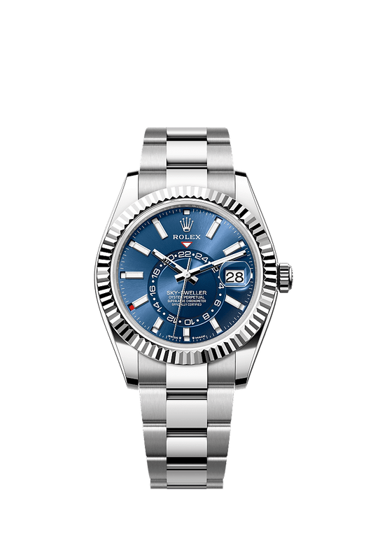 Sky-Dweller 42mm | Oystersteel & White Gold | Blue Dial | Oyster Bracelet
