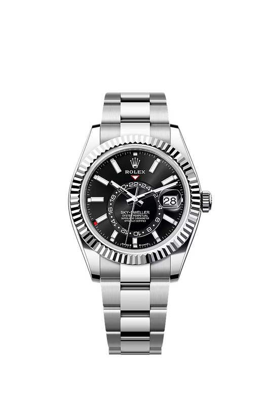 Sky-Dweller 42mm | Oystersteel & White Gold | Black Dial | Oyster Bracelet