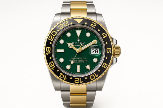 Rolex GMT-Master II 116713LN (Steel & Yellow Gold, Black Ceramic Bezel, Green Dial