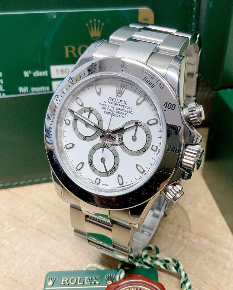 Daytona-Inspired Chronograph Watch | White Dial | Stainless Steel  0024