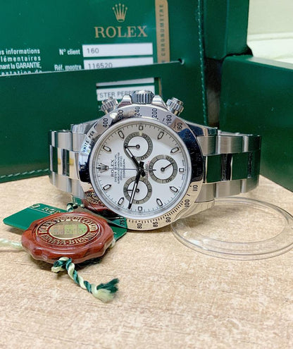 Daytona-Inspired Chronograph Watch | White Dial | Stainless Steel  0024