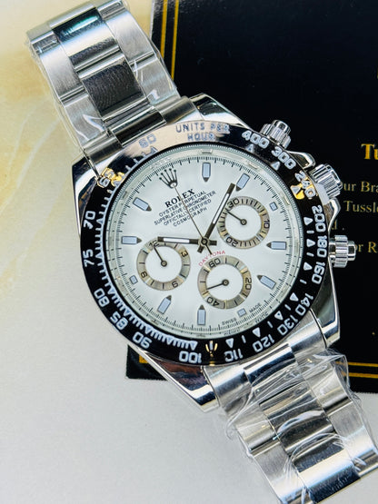 Daytona Silver White Dial | Master Clone Chronograph Watch 004