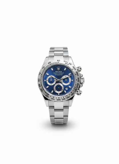 Daytona White Gold | Blue Baton Dial – Premium Master Clone 0015