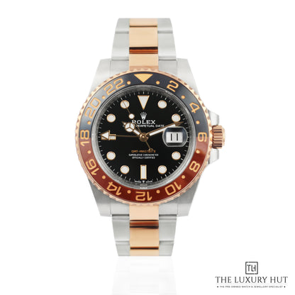 Inspired GMT-Master II Watch for Men | Two-Tone Silver & Gold | Black Dial 0046