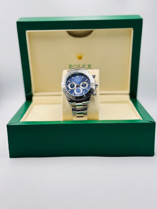 Daytona White Gold | Blue Baton Dial – Premium Master Clone 0015