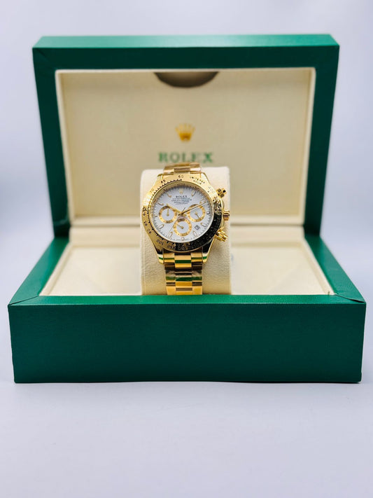 Dial Chronograph Watch – 39mm | Gold Stainless Steel | Sapphire Glass0020