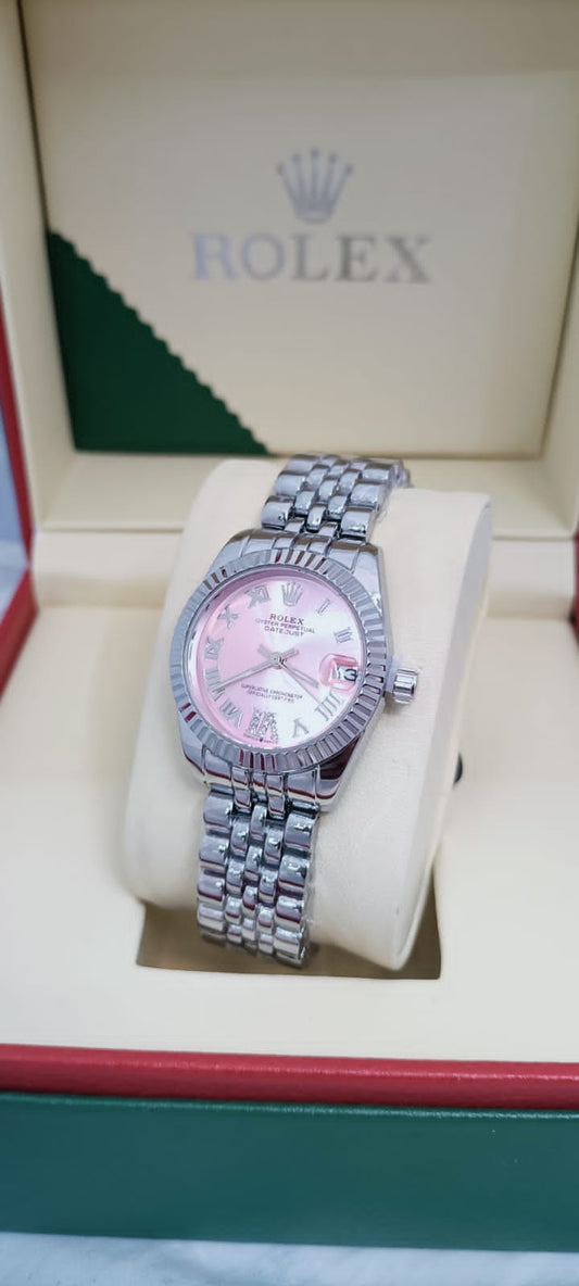 Datejust Pink Elegance – Full Silver Luxury Edition 0086