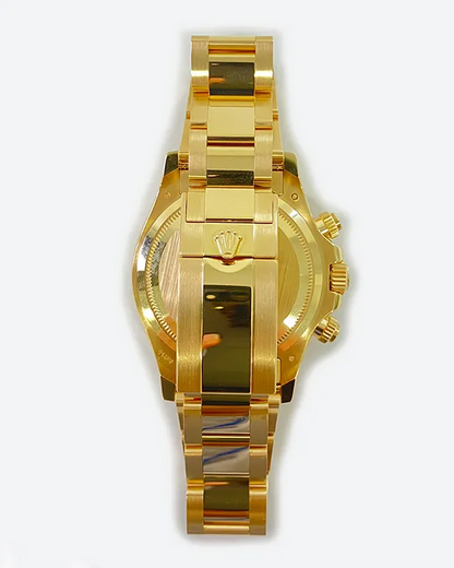 Daytona-Inspired Chronograph – 40MM | Black Dial | Yellow Gold Bracelet 0021