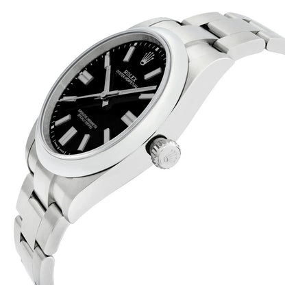 Inspired Oyster Perpetual | Black Dial – Stainless Steel Men’s Watch 0095