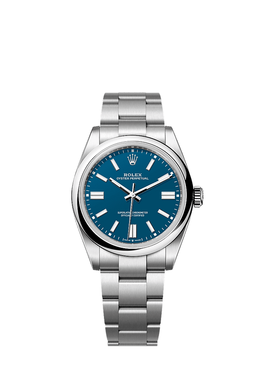 Oyster Perpetual Blue Dial Automatic Stainless Steel Watch 0094