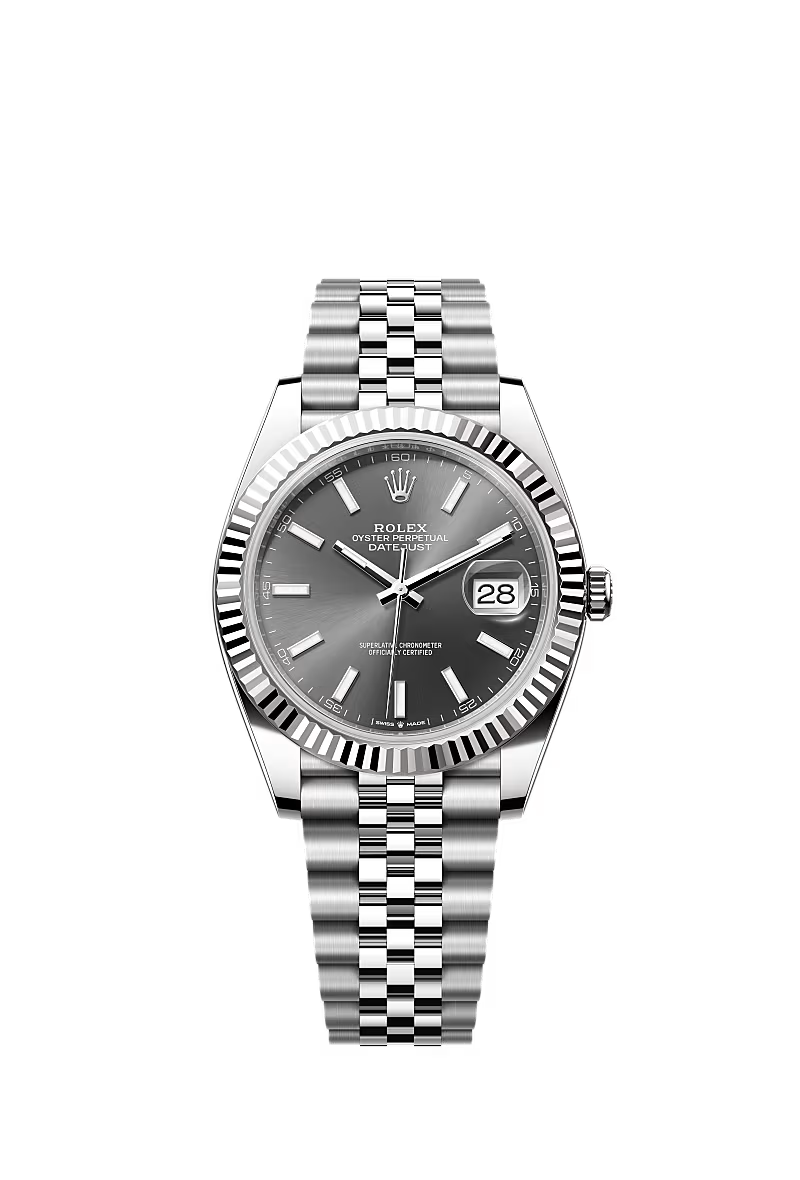 Datejust 41mm | Oystersteel & White Gold | Slate Grey Dial | Jubilee Bracelet