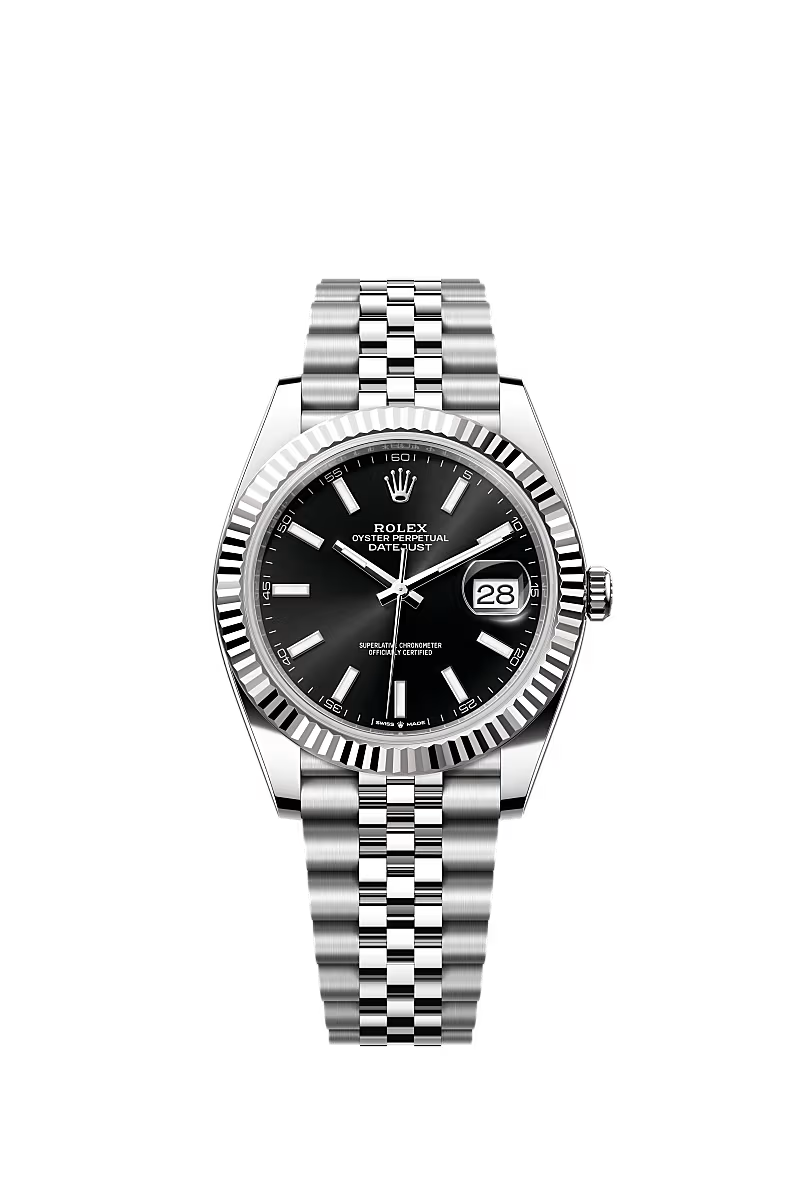 Datejust 41mm | Oystersteel & White Gold | Black Dial | Jubilee Bracelet