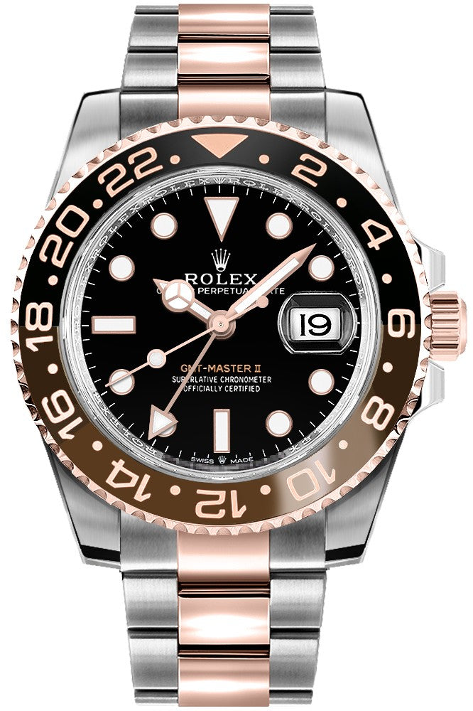 Rolex GMT-Master II Root Beer Rose Gold & Steel Men's Watch