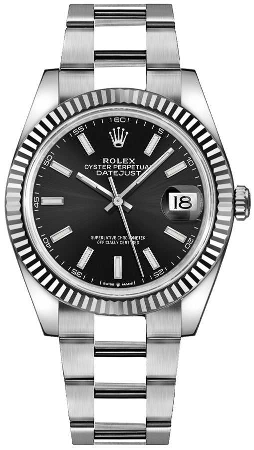 Rolex Datejust 41 Black Dial Oyster Bracelet Men's Watch